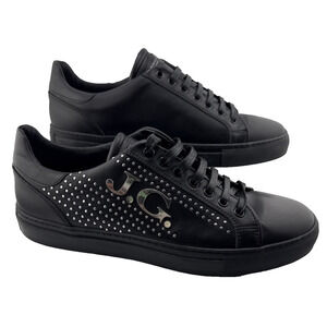 John Galliano Men's Alden Black Leather Sneakers US 7-7.5 EU 40.5 $435 NWOB